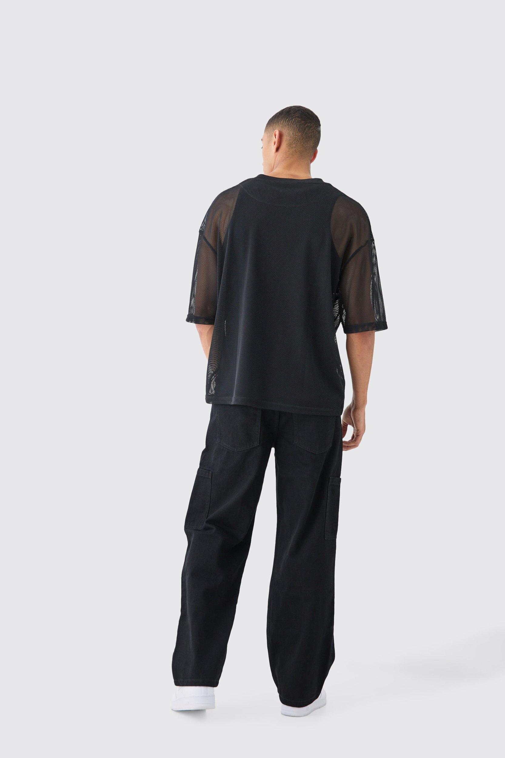Baggy Rigid Cargo Jean | boohooMAN USA Product Image