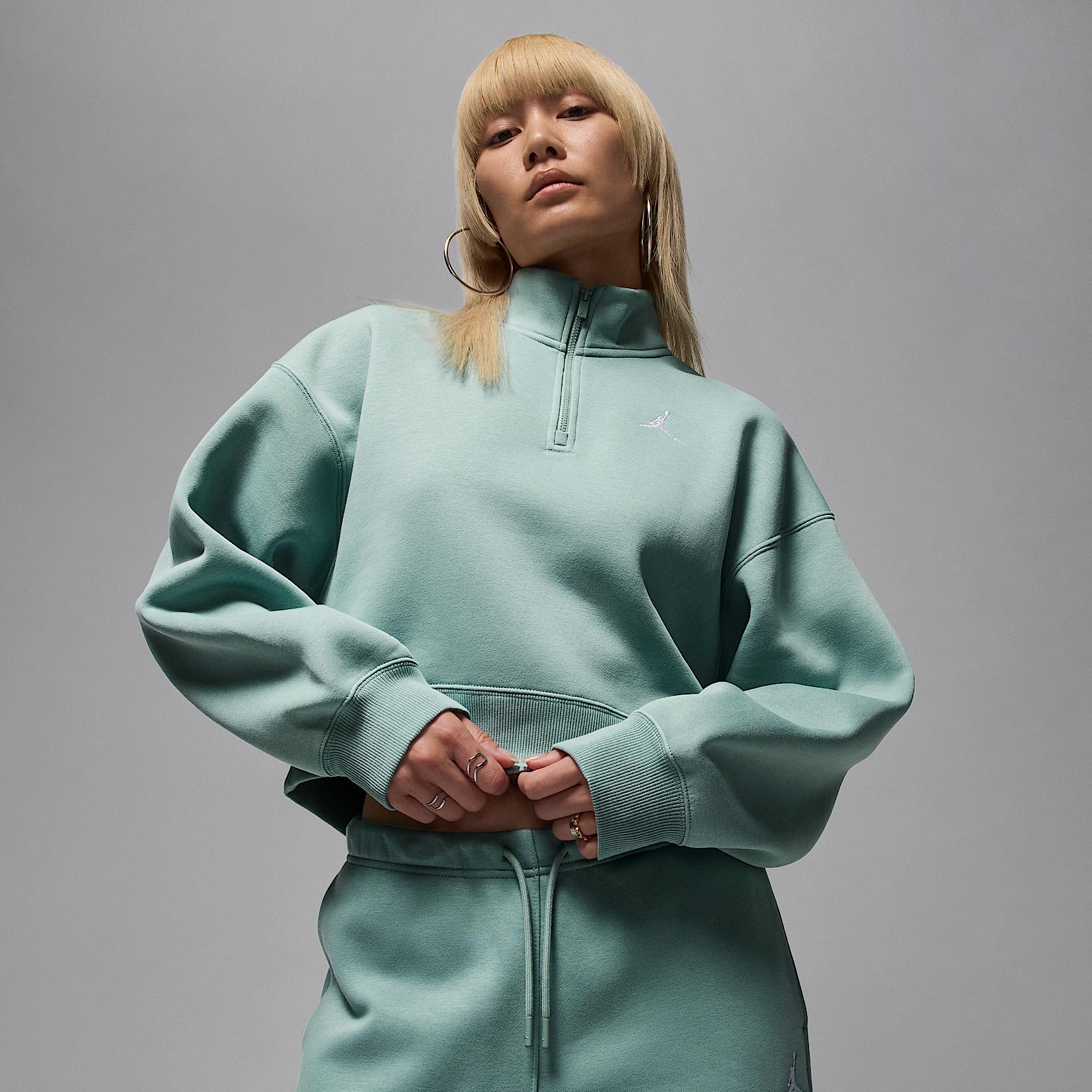 Womens Jordan Brooklyn Fleece 1/4-Zip Top | IH2391-017 Product Image