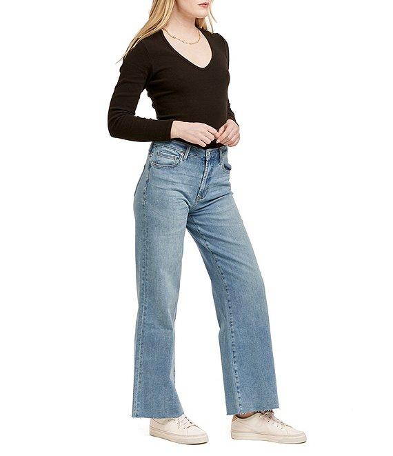 Dear John Fiona Wide Leg High Rise Cut-Off 5-Pocket Jean Product Image