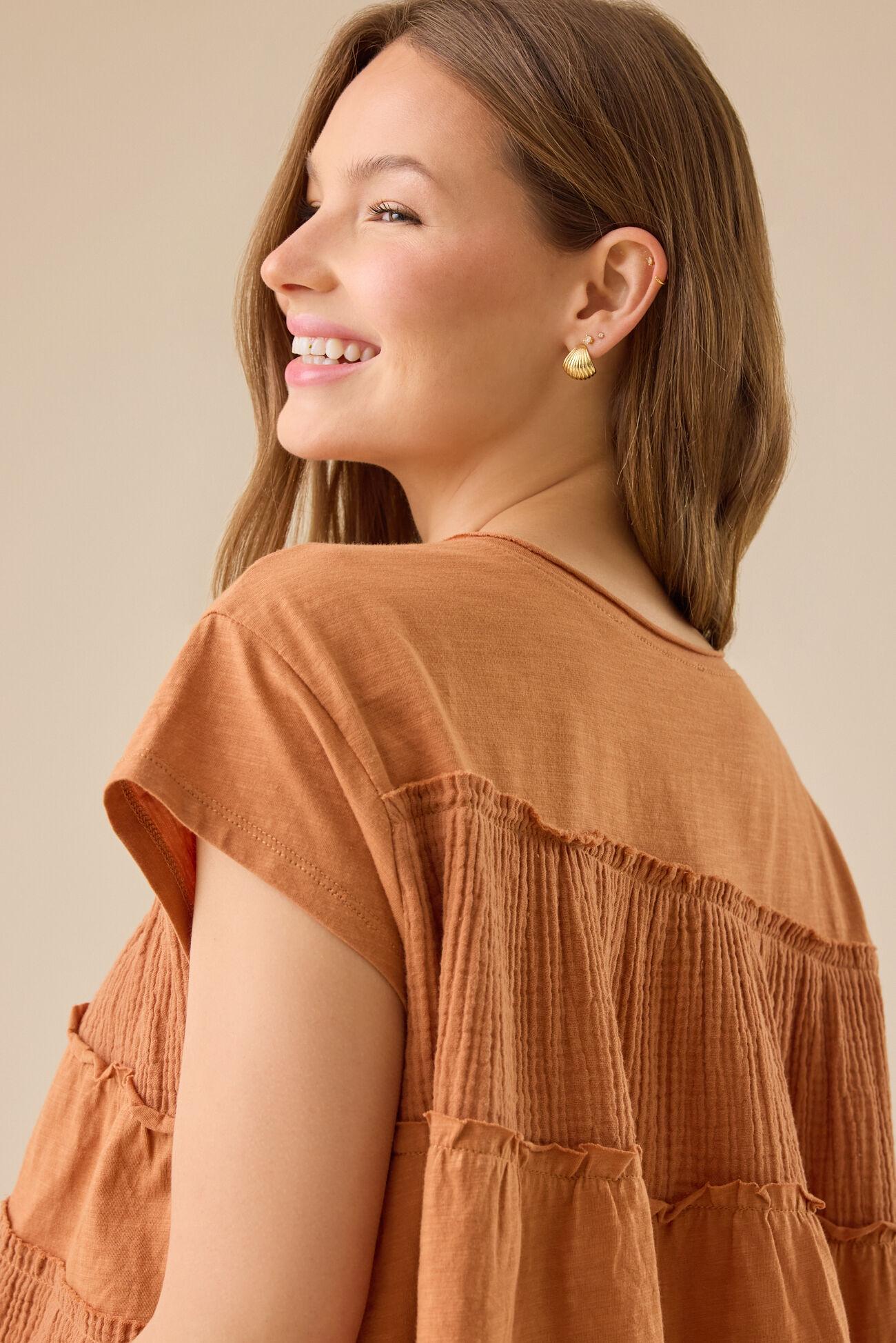 Rebecca Tiered Babydoll Top Product Image