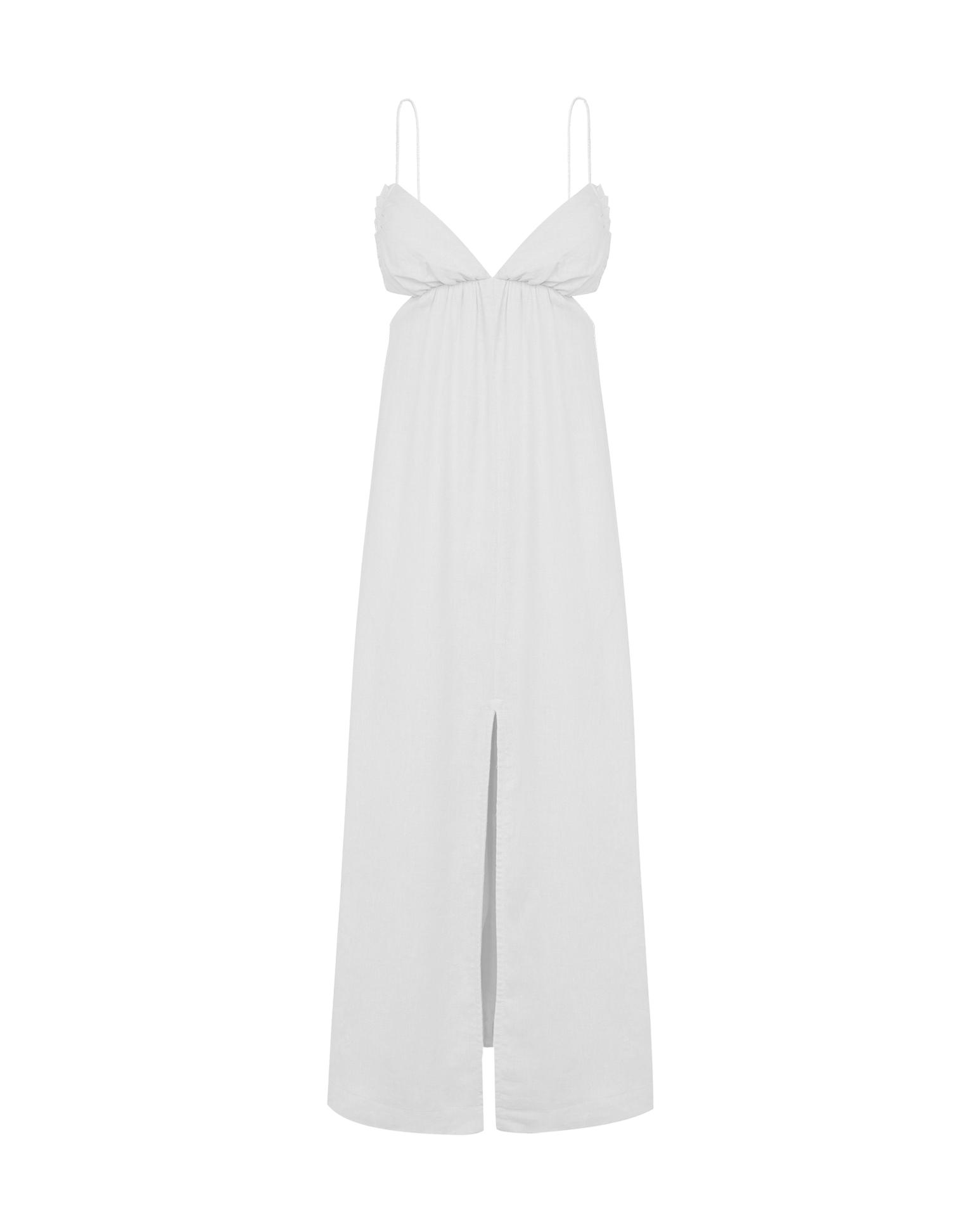 Kylie Midi Dress - Off White Product Image
