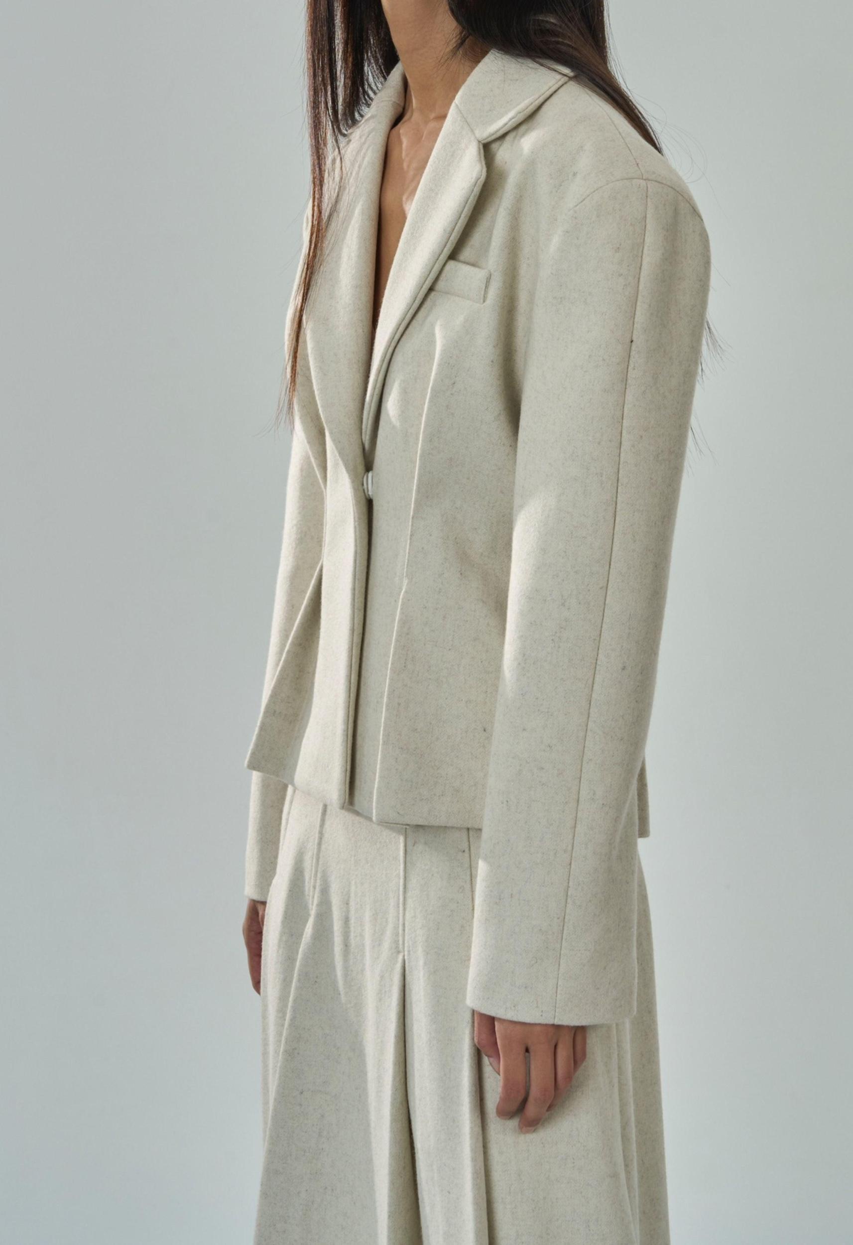 Emmeline Blazer In Ivory Product Image