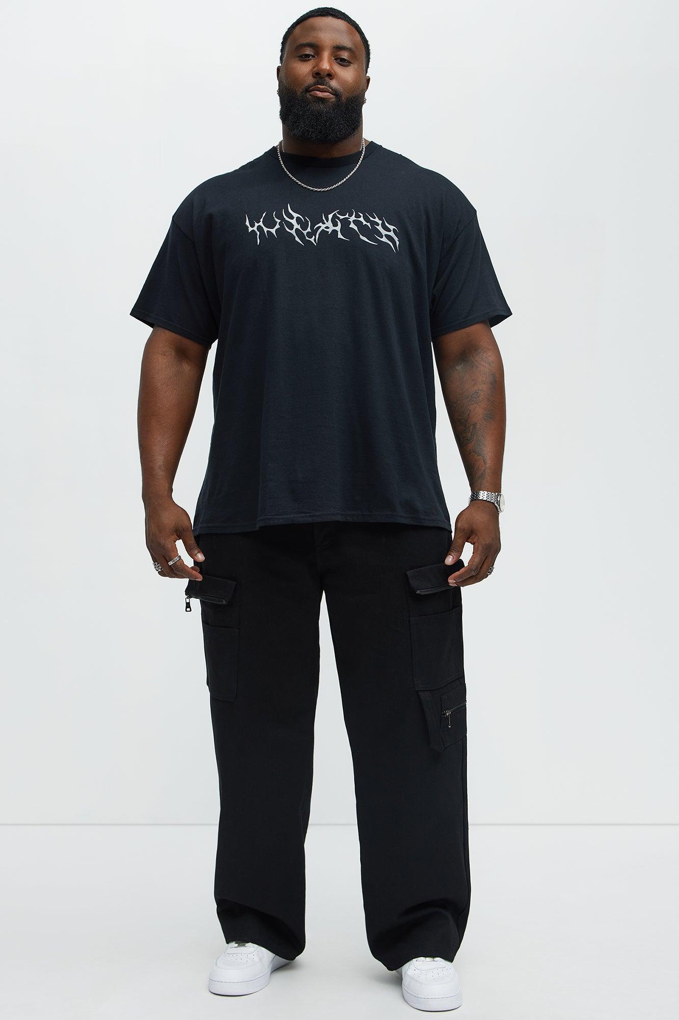 Winged Wraith Short Sleeve Tee - Black Male Product Image