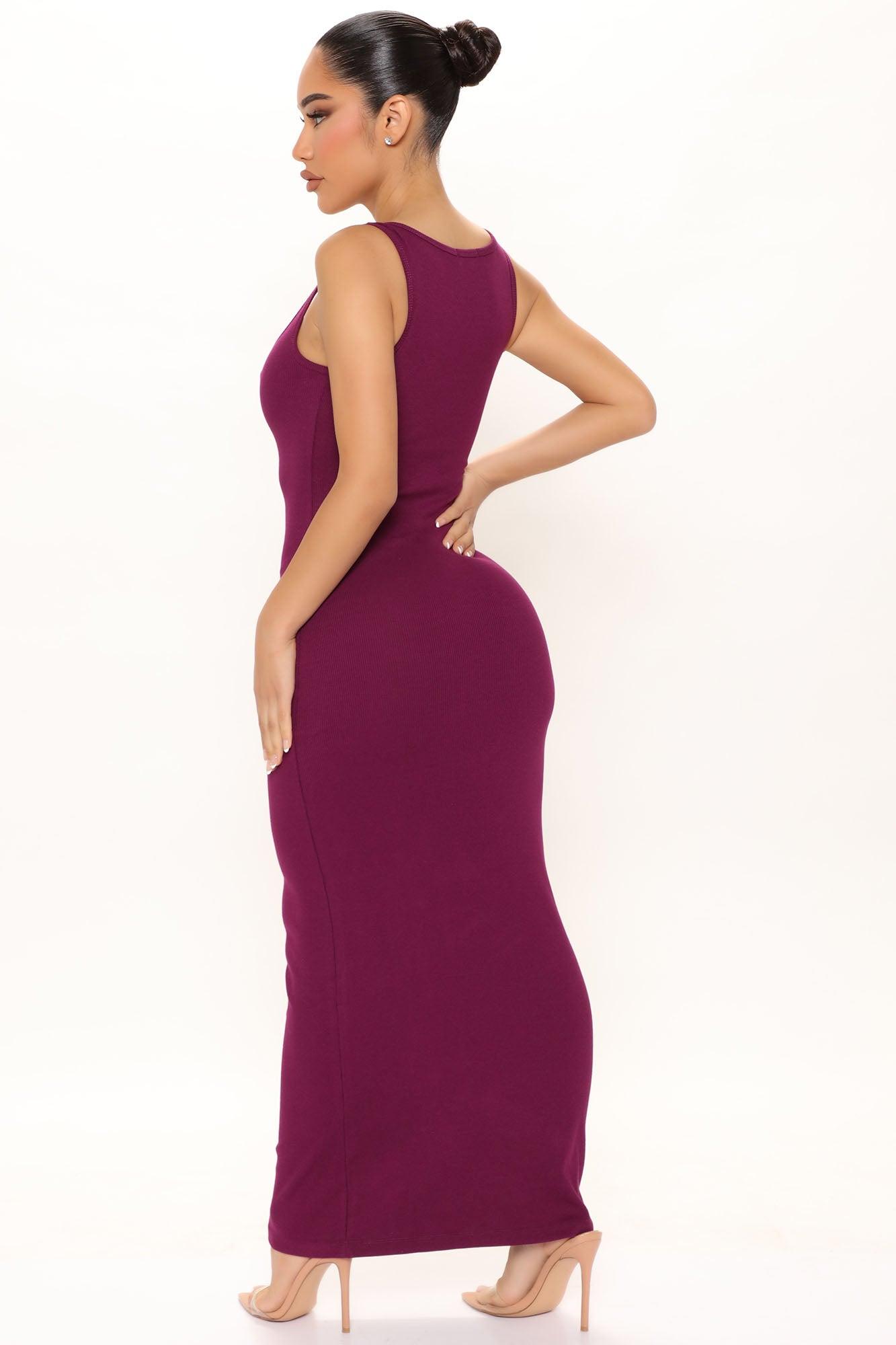 Mulberry Street Maxi Dress - Eggplant Product Image