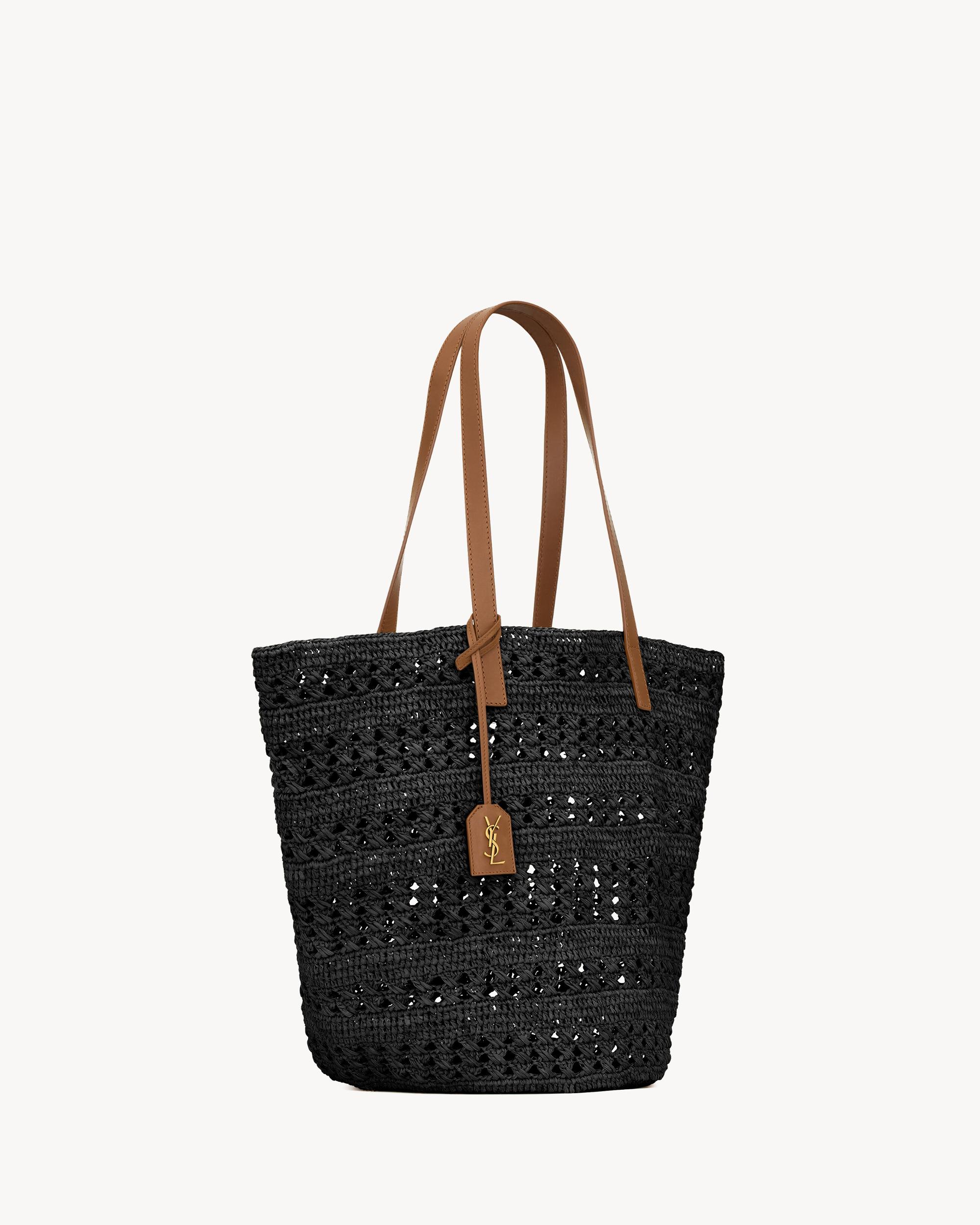 PANIER Medium bag in raffia Product Image