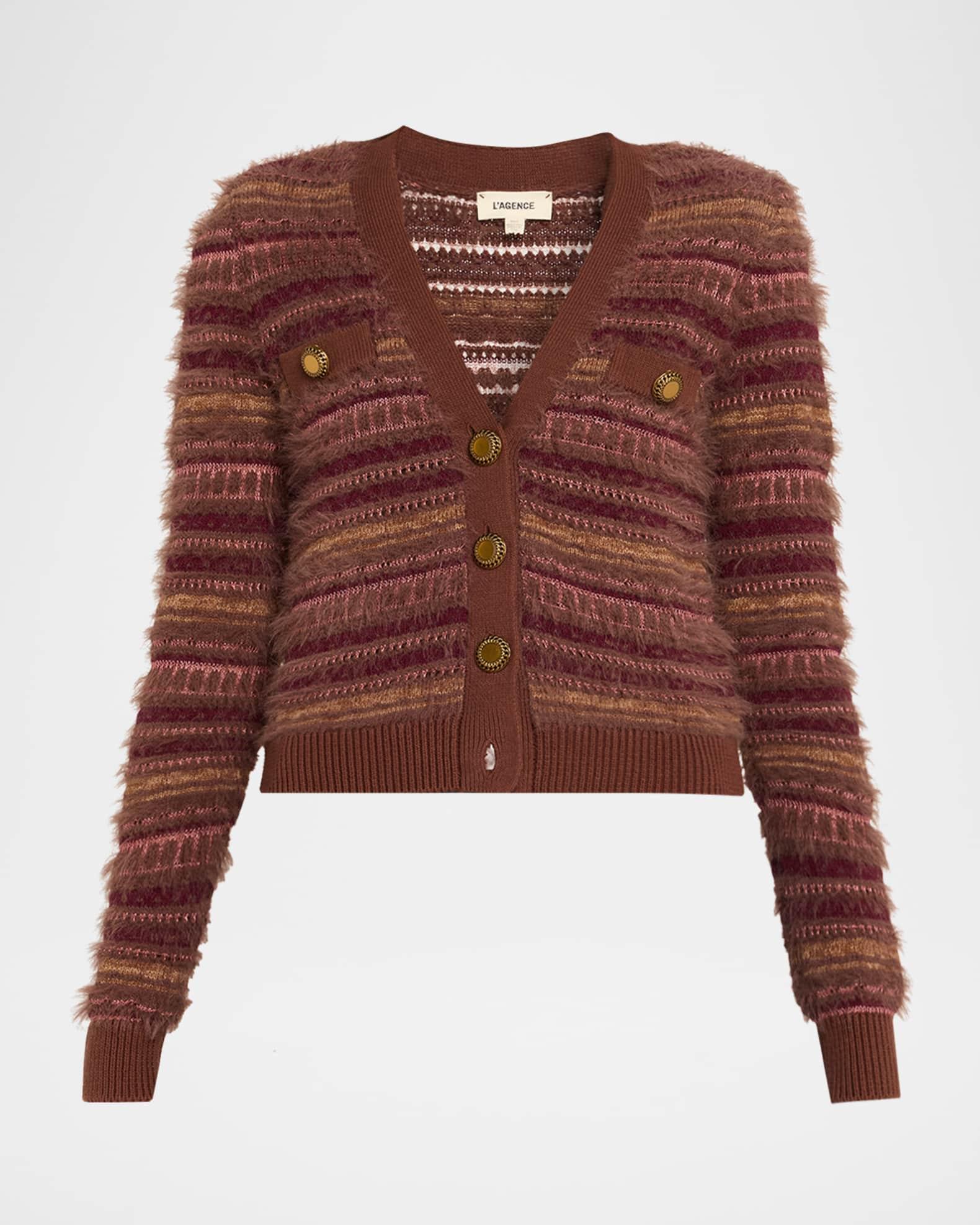 Ariadne Mixed Stripe Cardigan Product Image