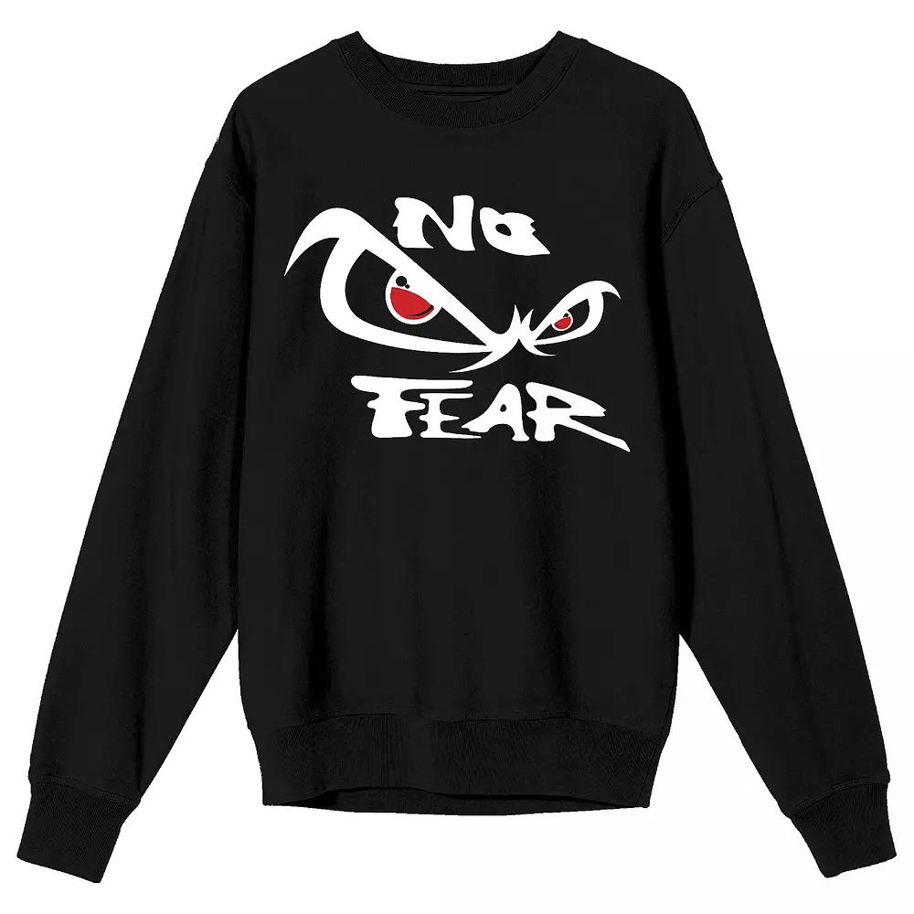 Men's No Fear Black Classic Long Sleeve Graphic Tee, Size: Small Product Image