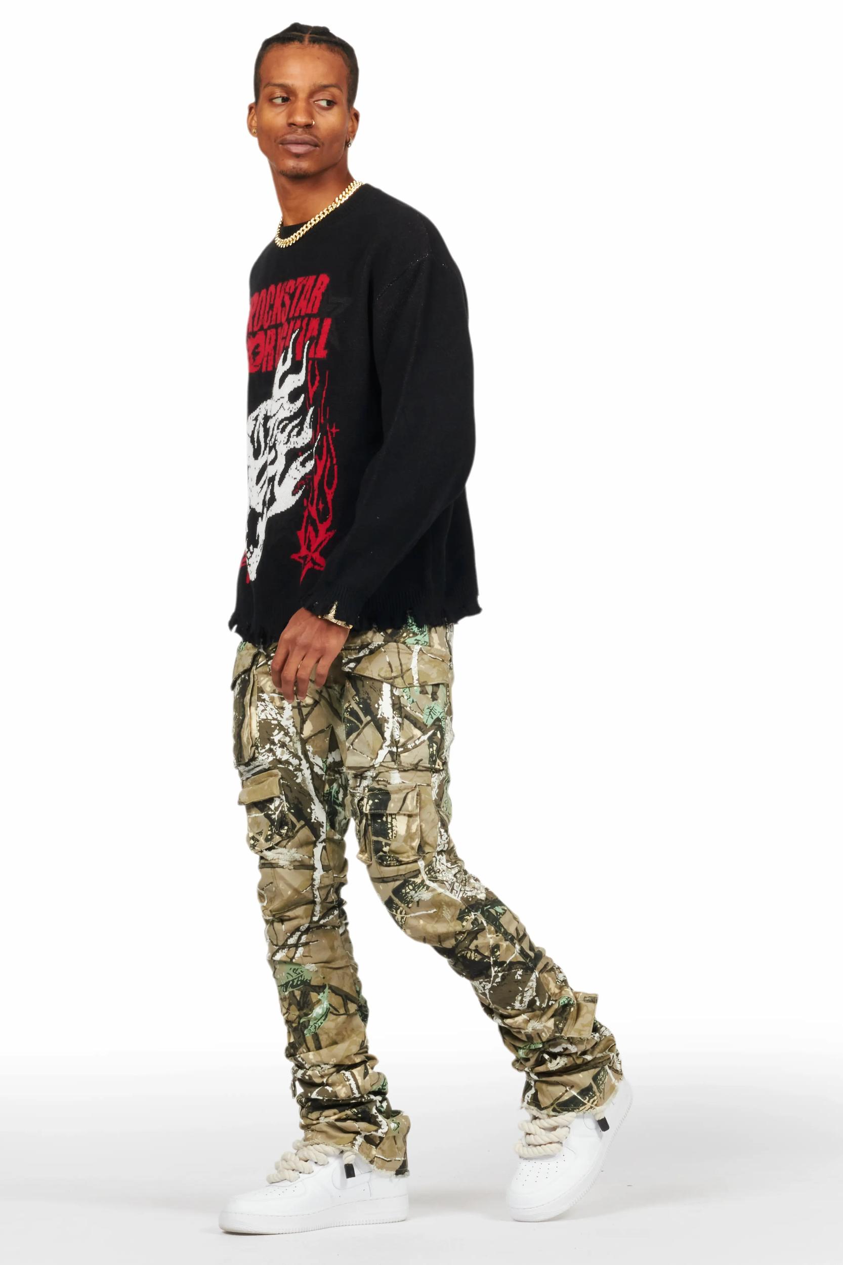 Gentry Tree Camo Stacked Flare Jean Male Product Image