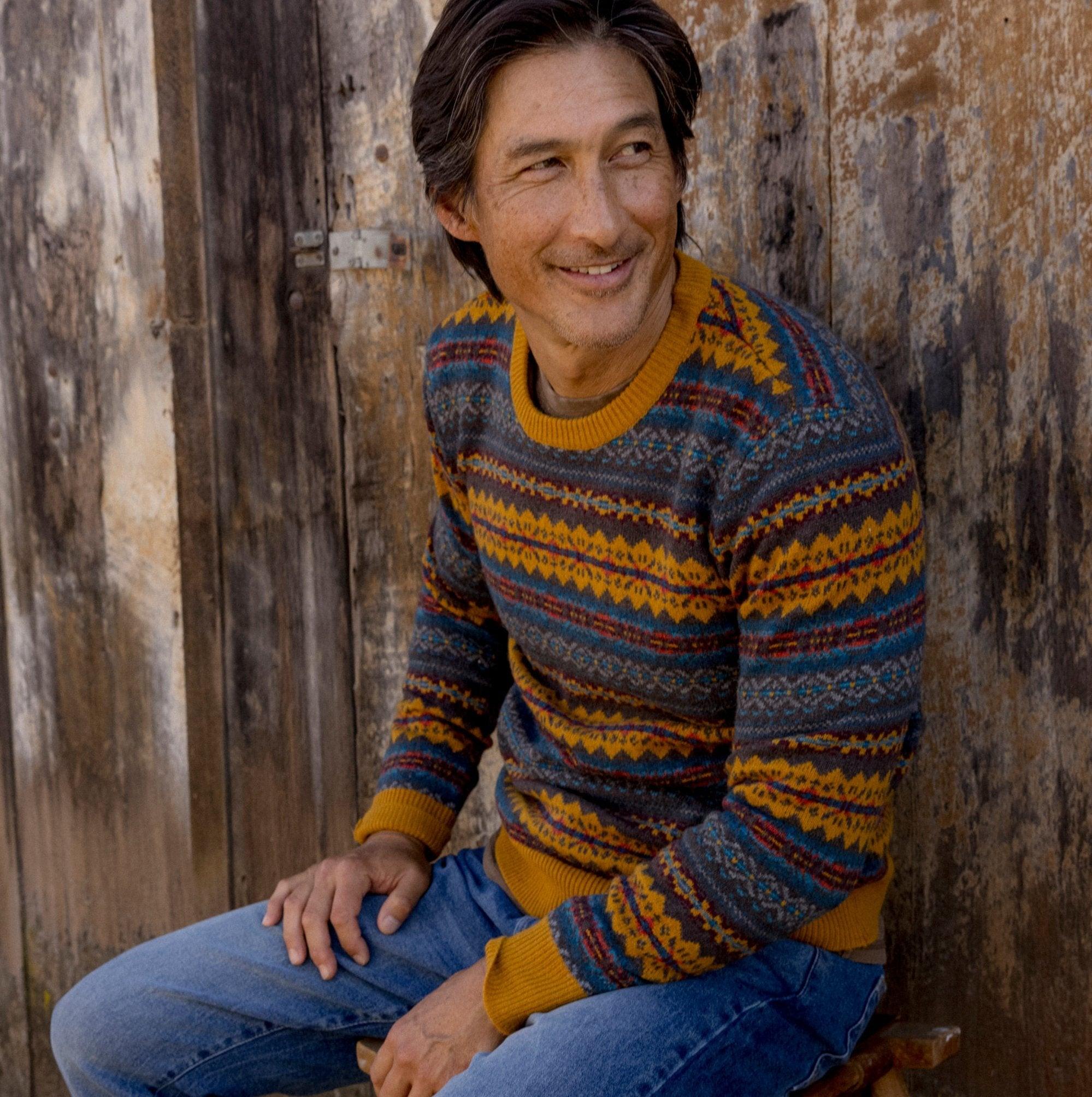 Burns Wool Fair Isle - Brown Multi color Product Image