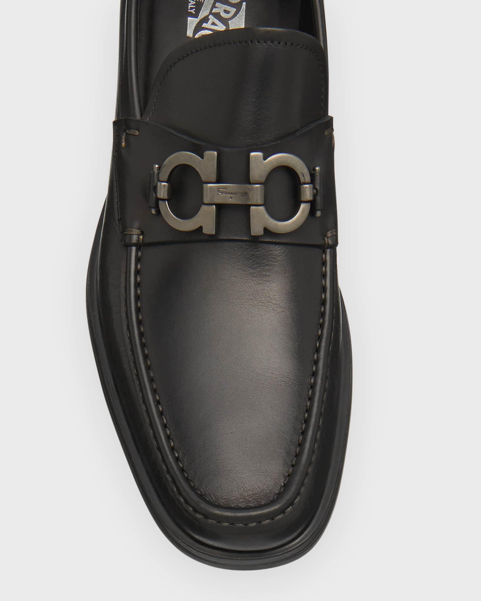 Men's David Leather Lug-Sole Loafers Product Image