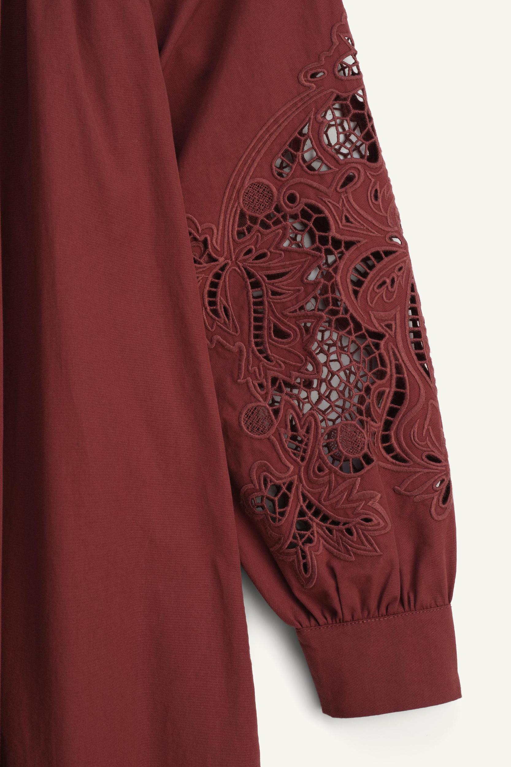 LIMITED EDITION EMBROIDERED POPLIN DRESS Product Image
