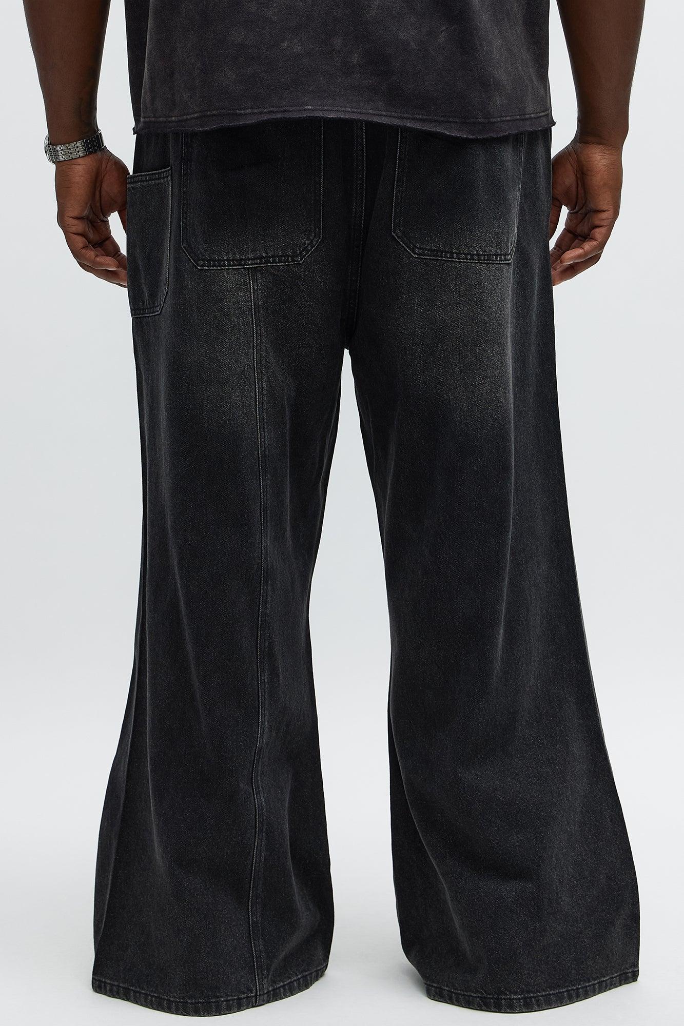Baggy Crossover Come Again Jeans - Black Wash Male Product Image
