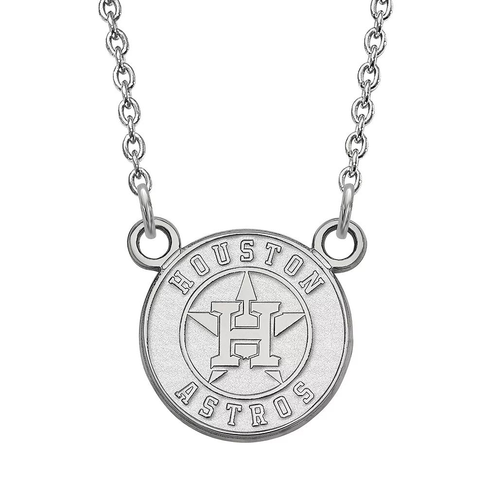 LogoArt Sterling Silver Houston Astros Pendant Necklace, Women's, Size: 18 mm Product Image
