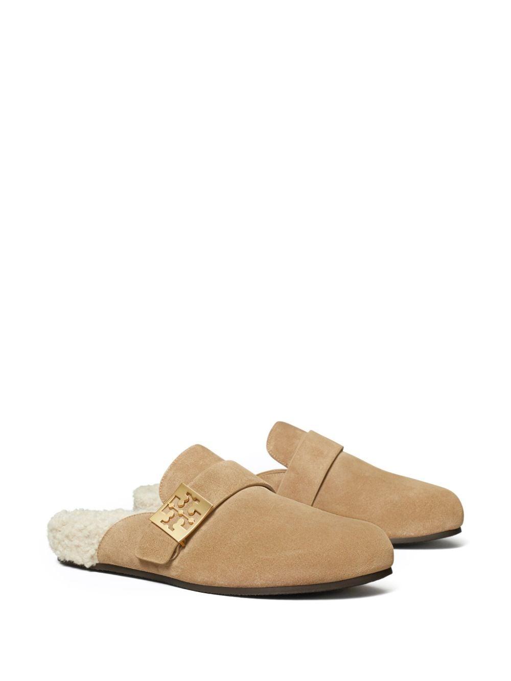 TORY BURCH Mules Mellow In Shearling Color Taupe In Brown Product Image