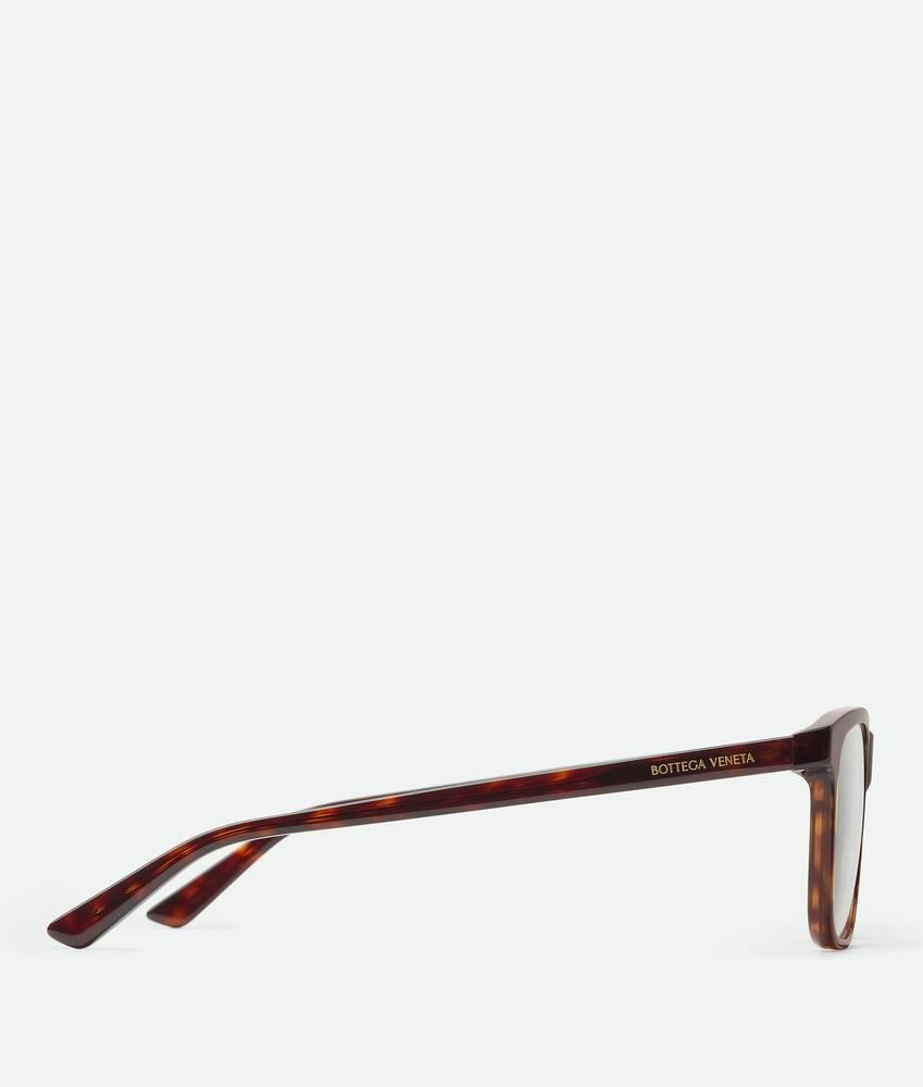 Classic Square Eyeglasses in Havana/transparent Product Image