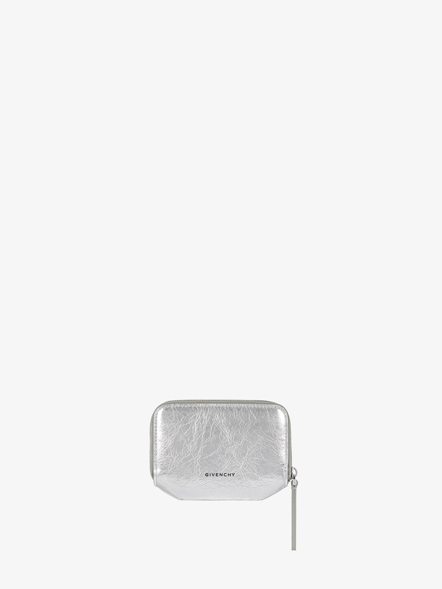 4G Liquid zipped wallet in laminated leather Product Image