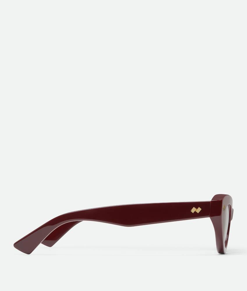 Women's Dizzy Cat Eye Eyeglasses in Burgundy/transparent Product Image