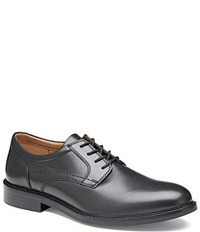 Johnston  Murphy Mens Mason Leather Plain Toe Lace Up Oxfords Product Image