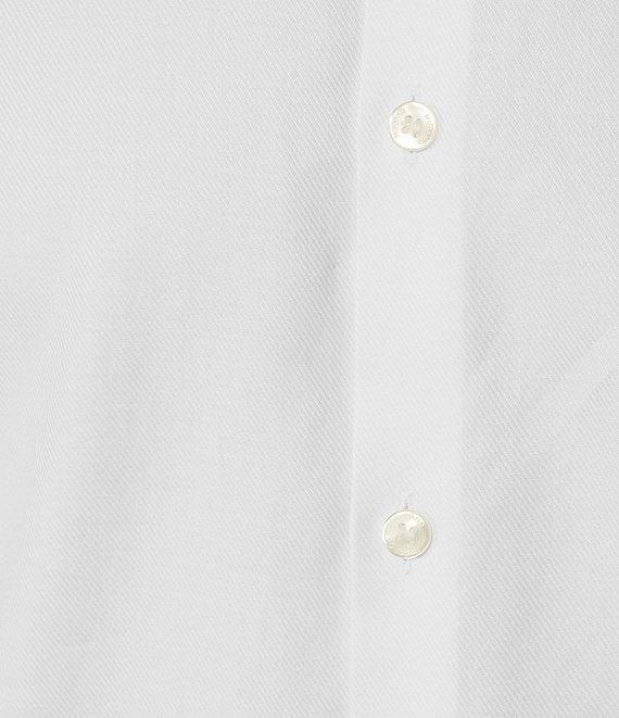Murano Big & Tall Wardrobe Essentials Slim Fit Solid Stretch Twill Long Sleeve Woven Shirt Product Image
