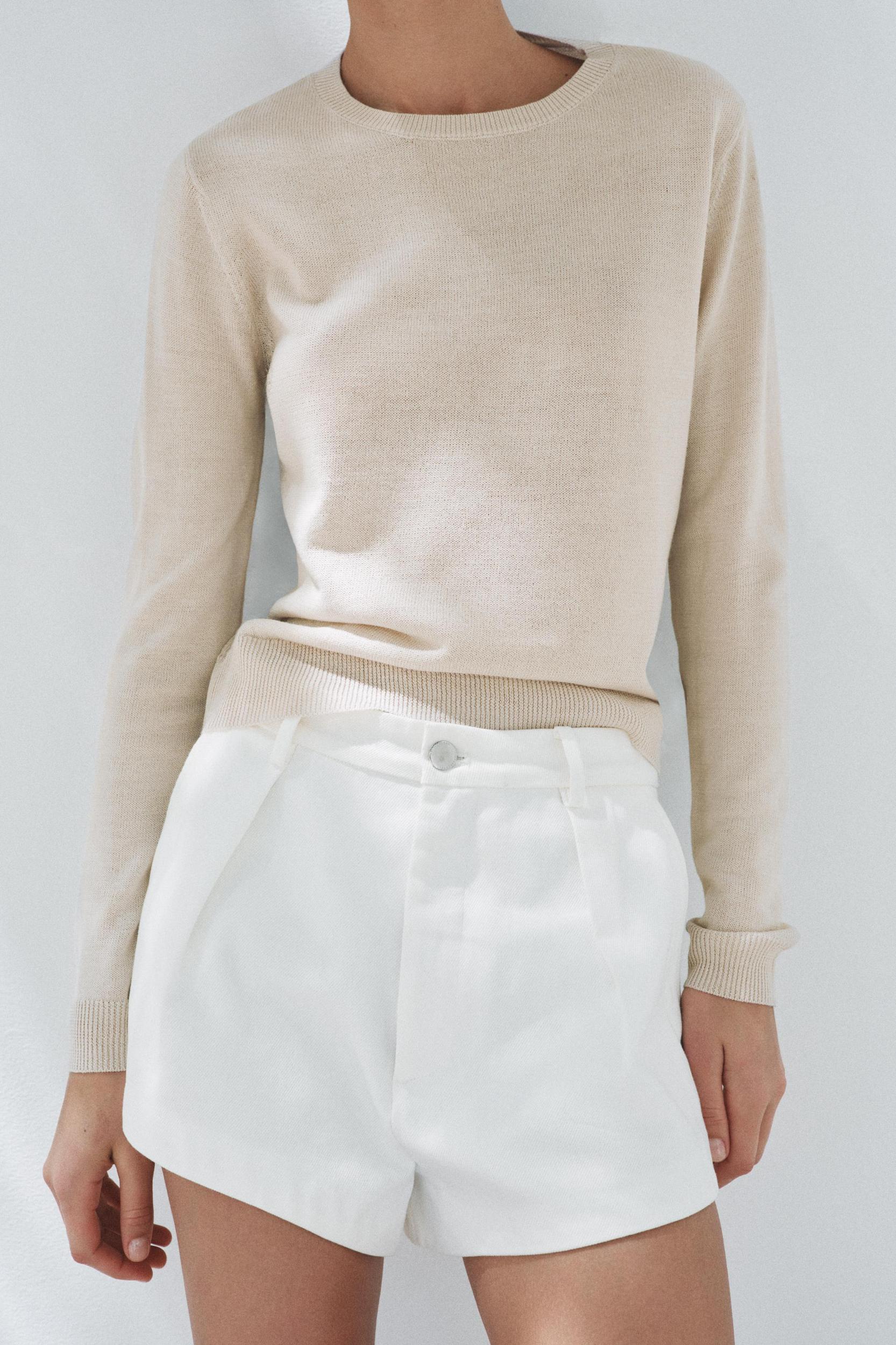 BASIC WOOL BLEND KNIT SWEATER Product Image