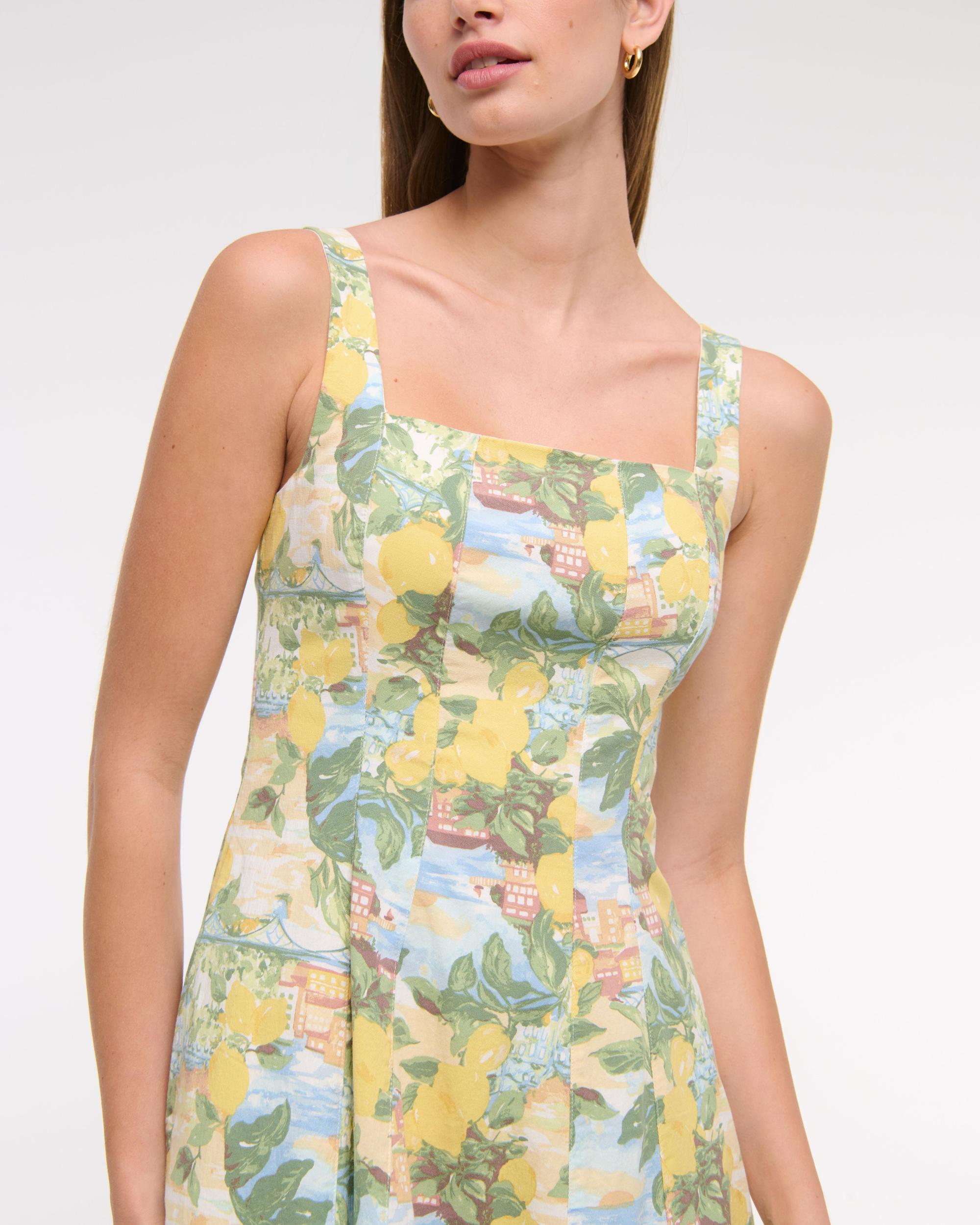 The A&F Mila Stretch Midi Dress Product Image