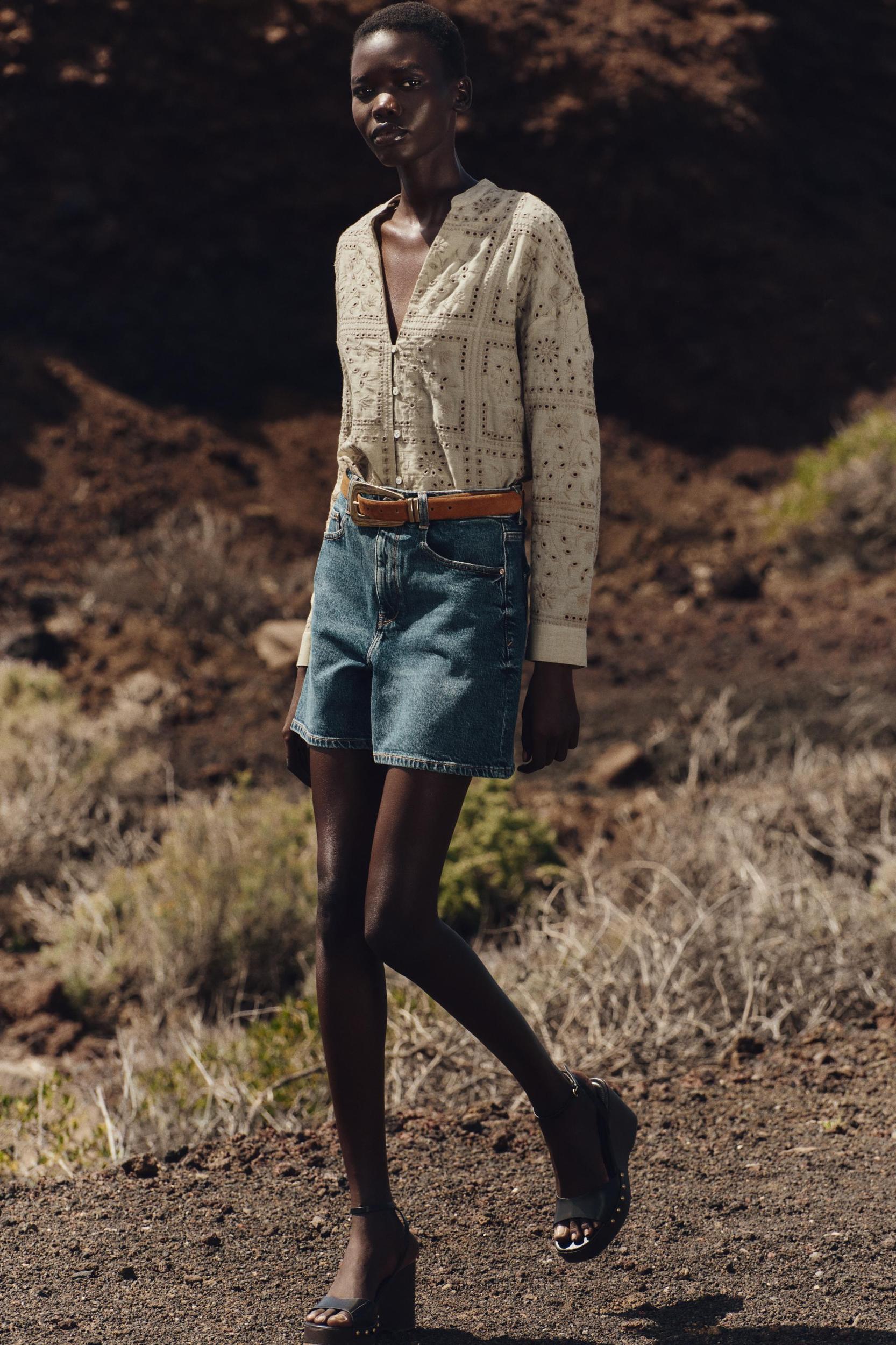 OPENWORK EMBROIDERY SHIRT Product Image