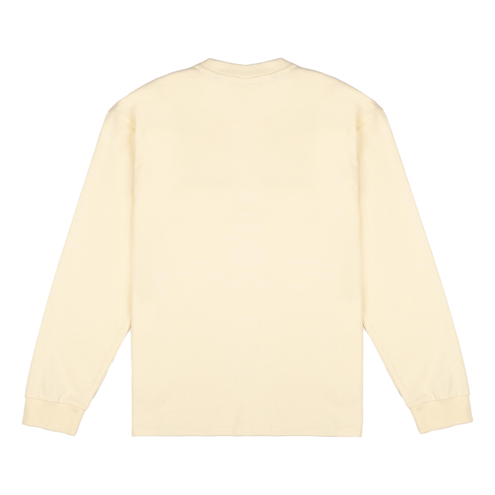 New Era Branded Alden Heavyweight Chrome White Long Sleeve Pocket T-Shirt Male Product Image