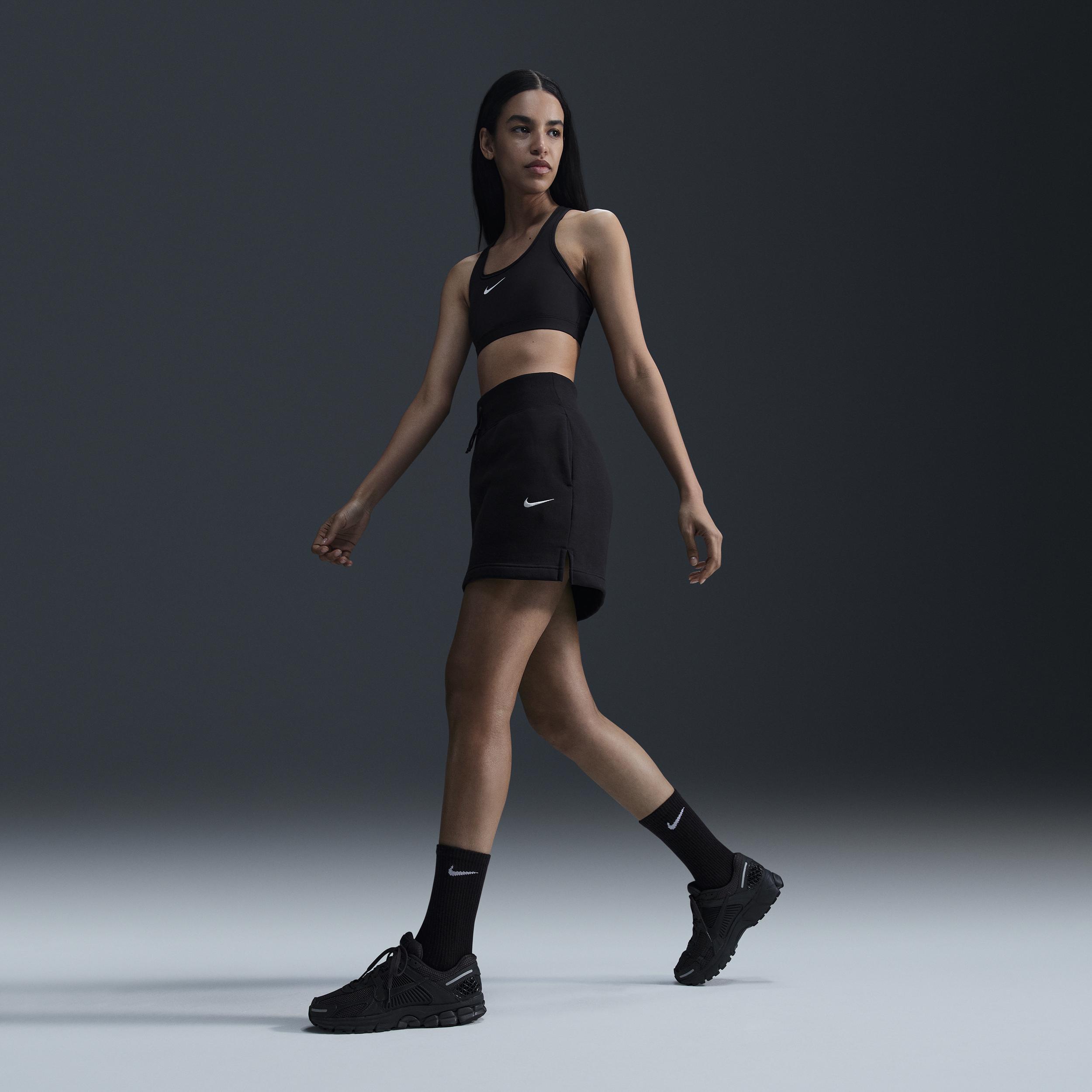 Nike Womens Swoosh Medium Support Padded Sports Bra | DX6821-010 Product Image