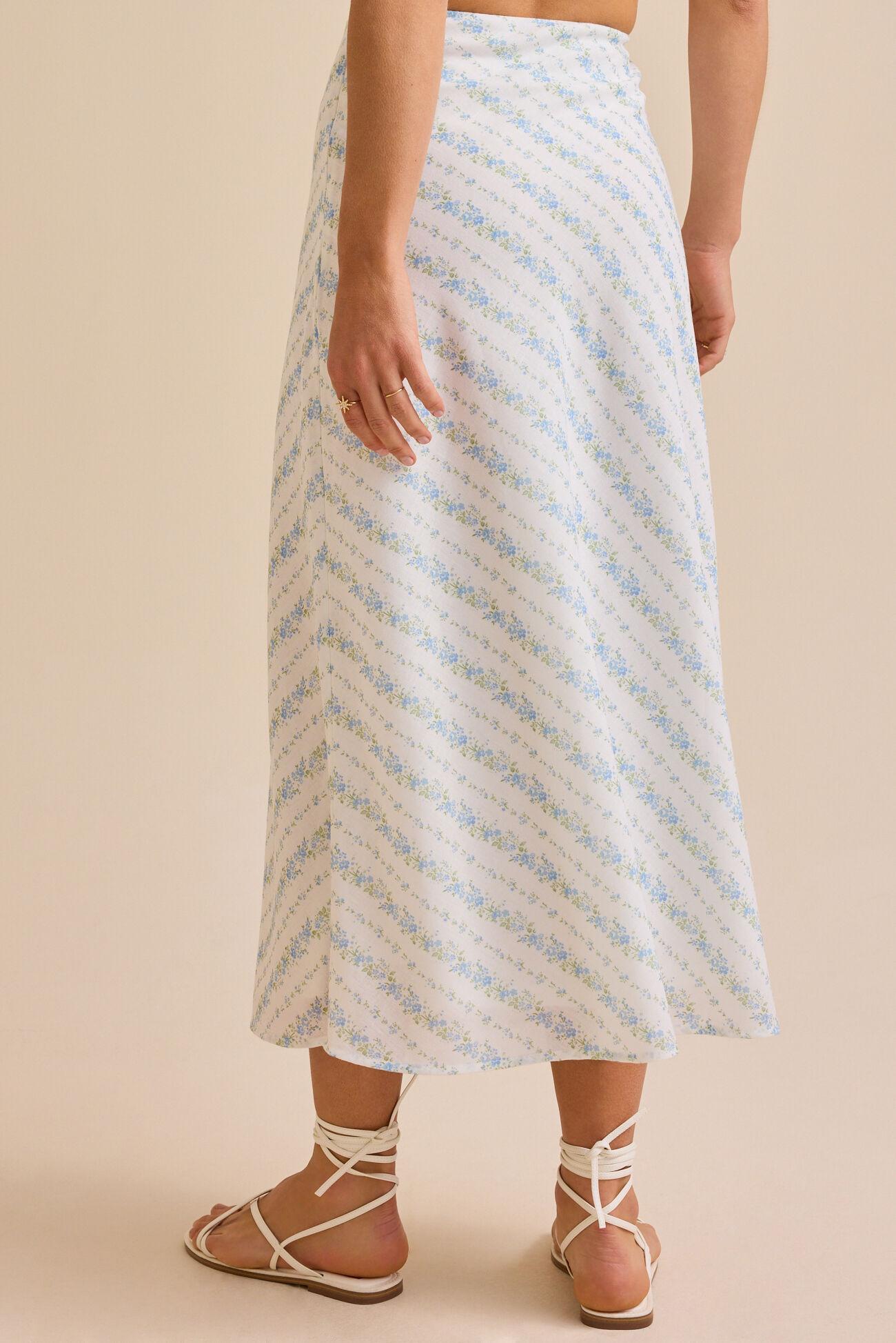 Livia Floral Midi Skirt Product Image