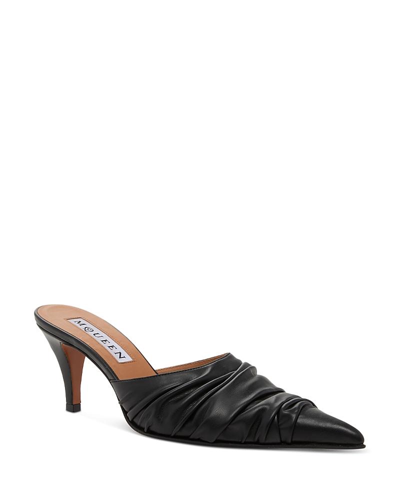 Womens Birdee 70MM Ruched Leather Mules Product Image