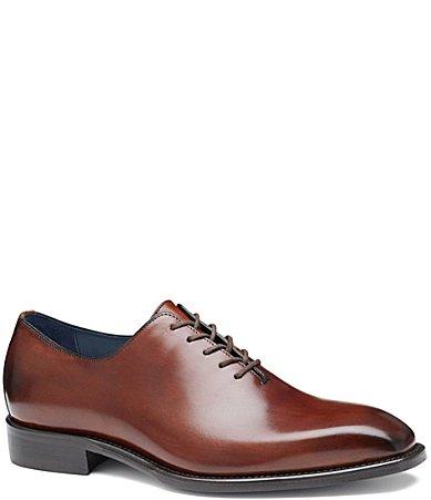 Johnston  Murphy Collection Mens Larson Calfskin One Piece Plain Toe Oxfords Product Image