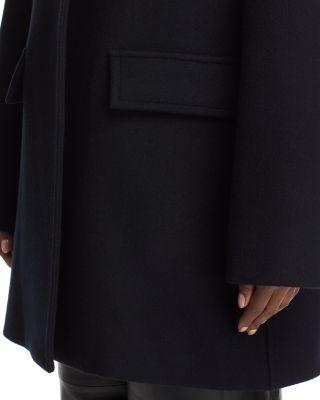 Collarless Wool Coat Product Image