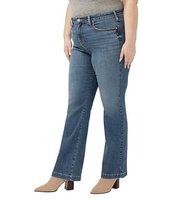 Silver Jeans Co. Plus Size Avery High Rise Trouser Jeans Product Image