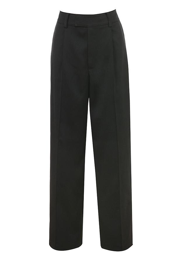 Hayden  black wide leg high waist tailored trousers Product Image
