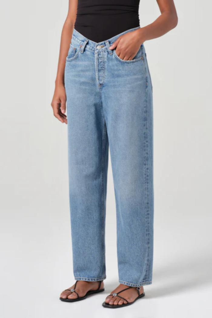 V-Waist Baggy Jean in Fairway Product Image