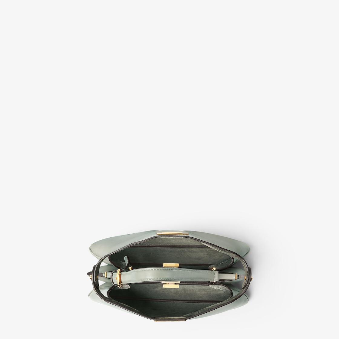 Peekaboo Soft SmallMatcha green leather bag Product Image