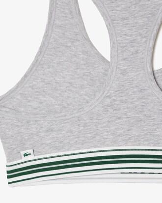 Contrast Band Stretch Cotton Bralette Product Image