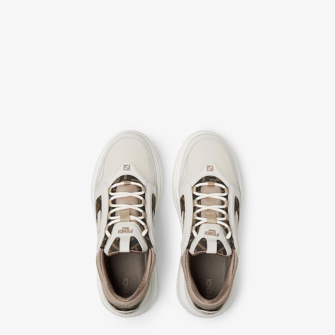 Fendi Force sneakersWhite leather low-tops Product Image