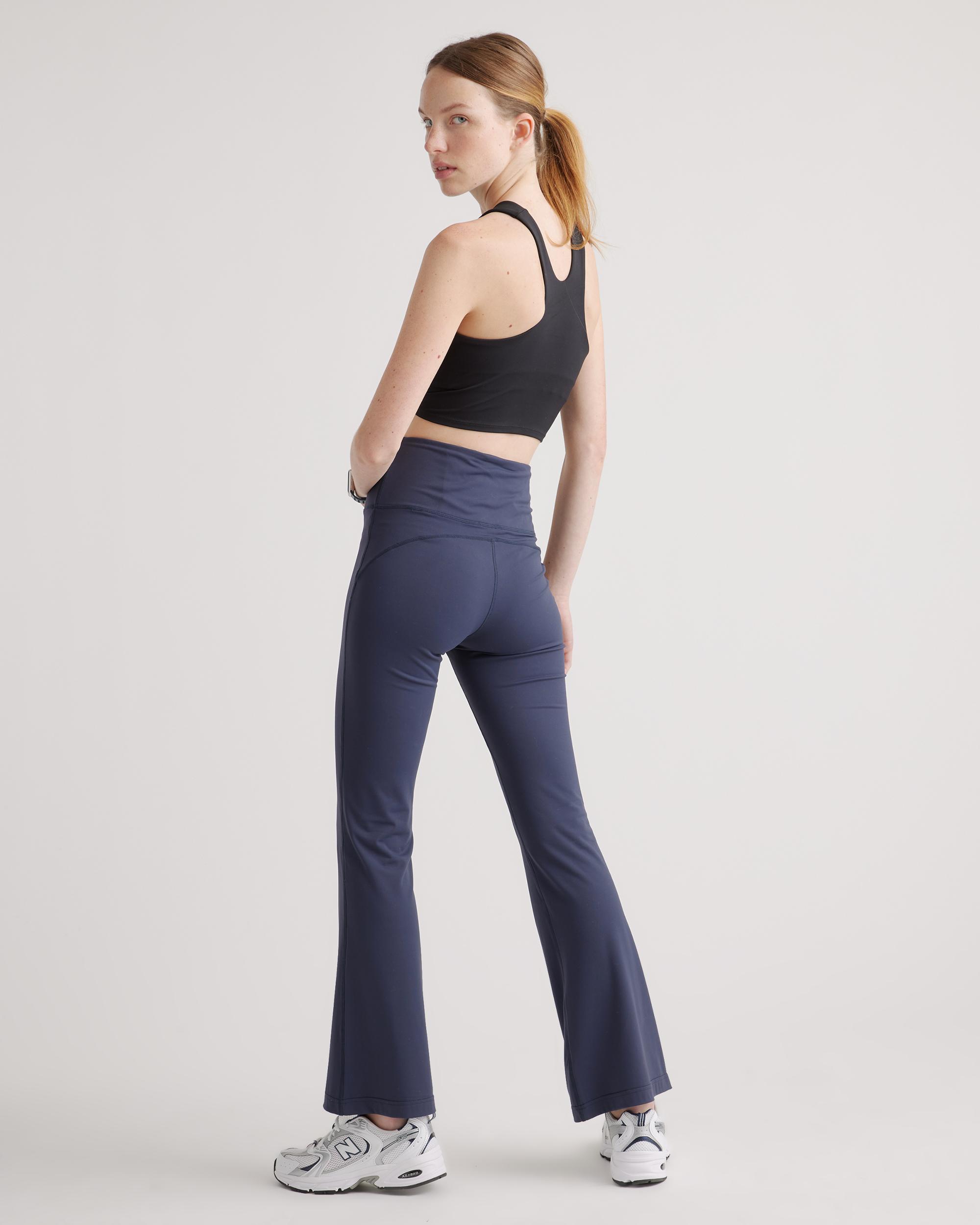 Quince | Women's Ultra-Form High-Rise Flared Pants Nylon/Spandex Product Image