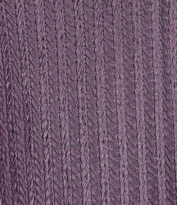 Calvin Klein Textured Knit Crew Neck Cap Sleeve Top Product Image