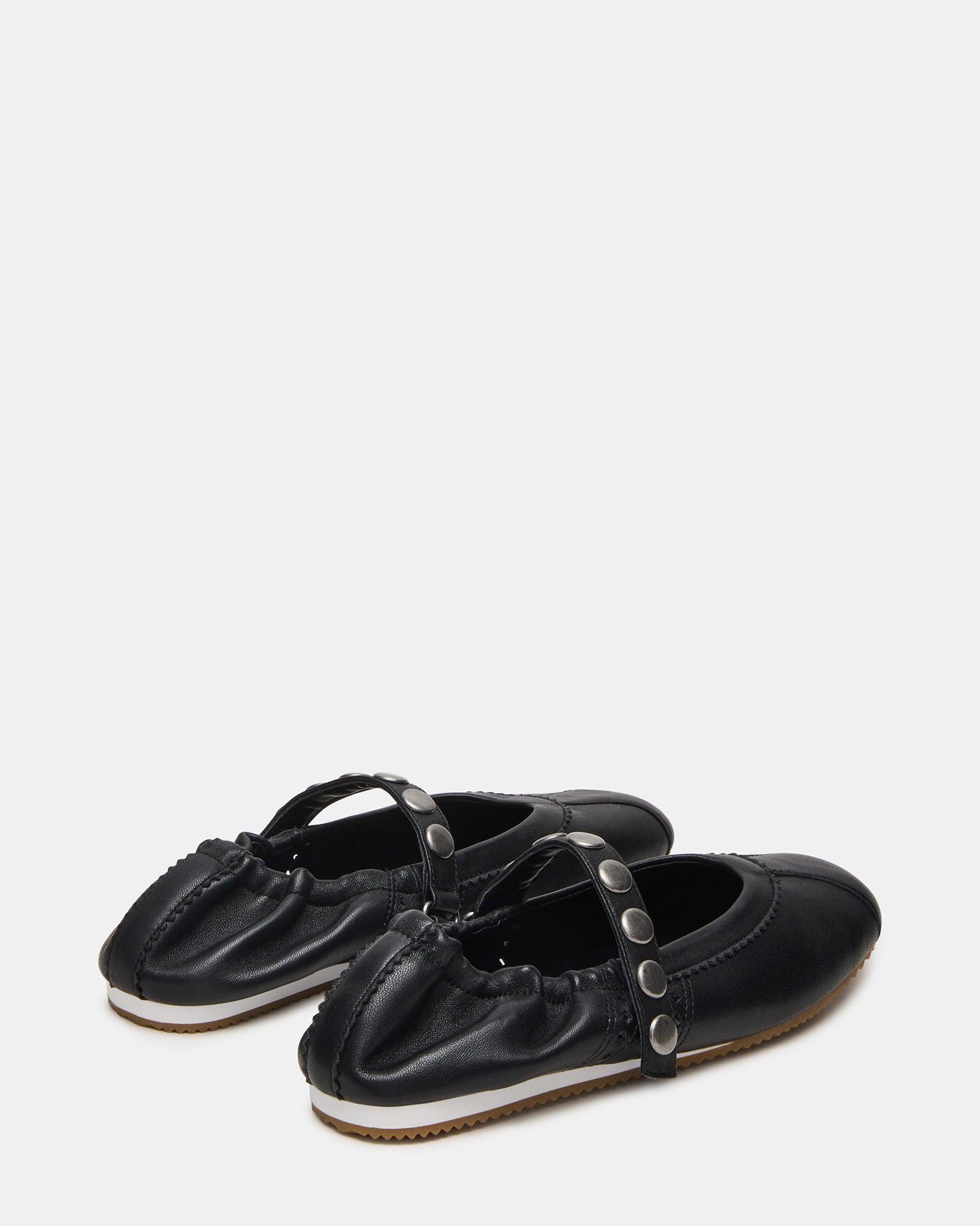 ANAYA BLACK LEATHER STUDS Female Product Image