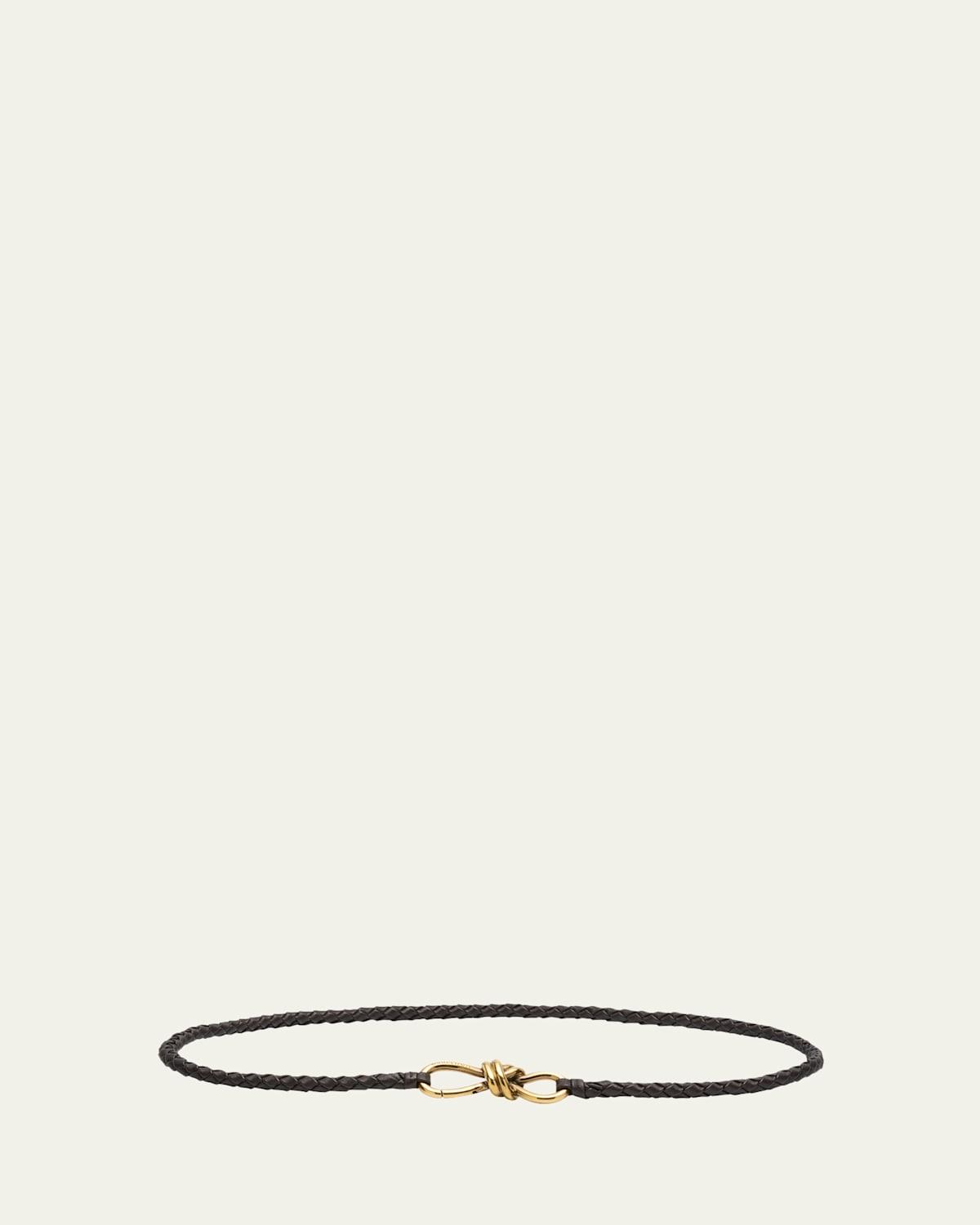 Intrecciato Braided Nappa Leather Belt Product Image