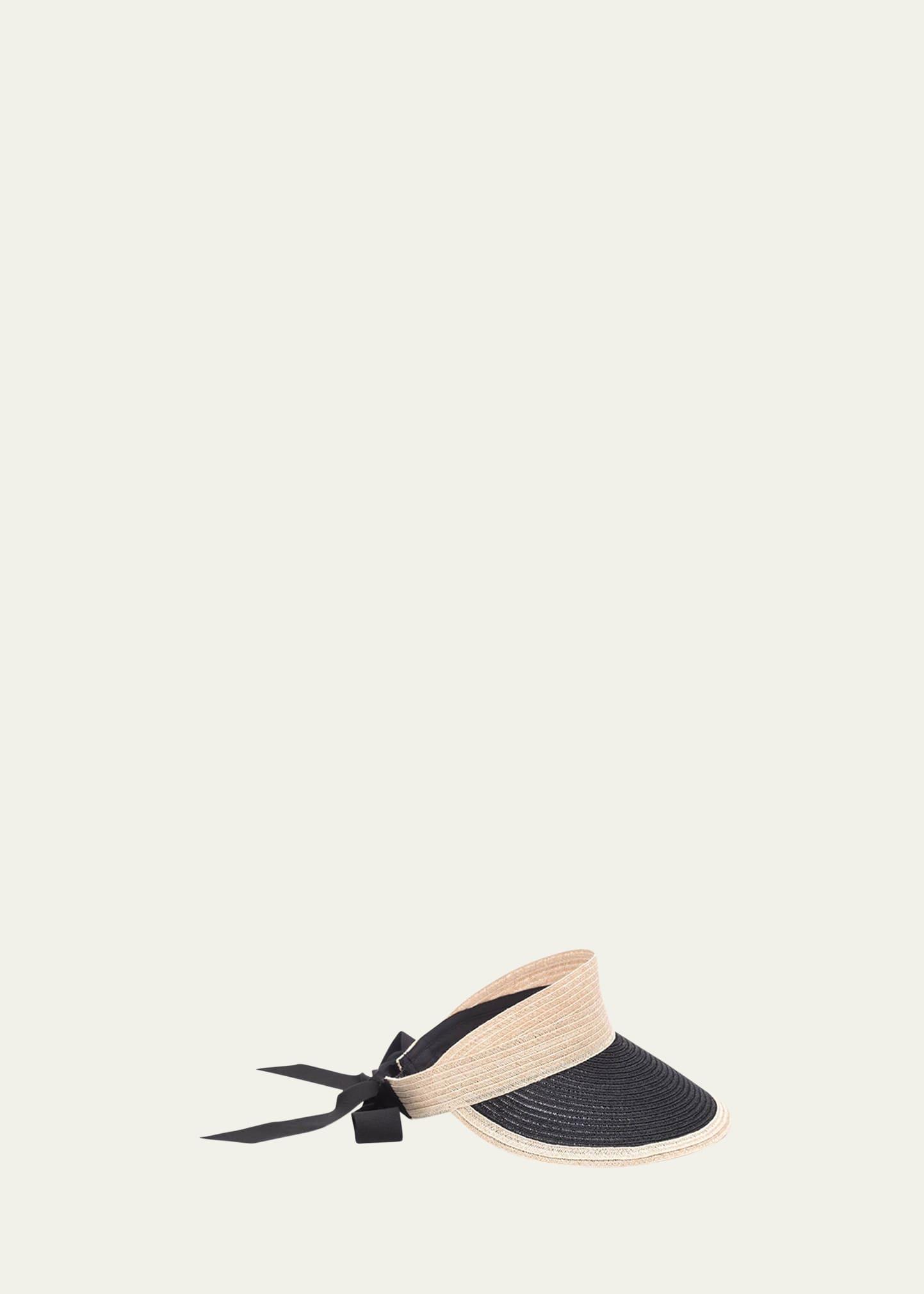 Womens Ricky Ribbon-Accented Hemp Visor Product Image