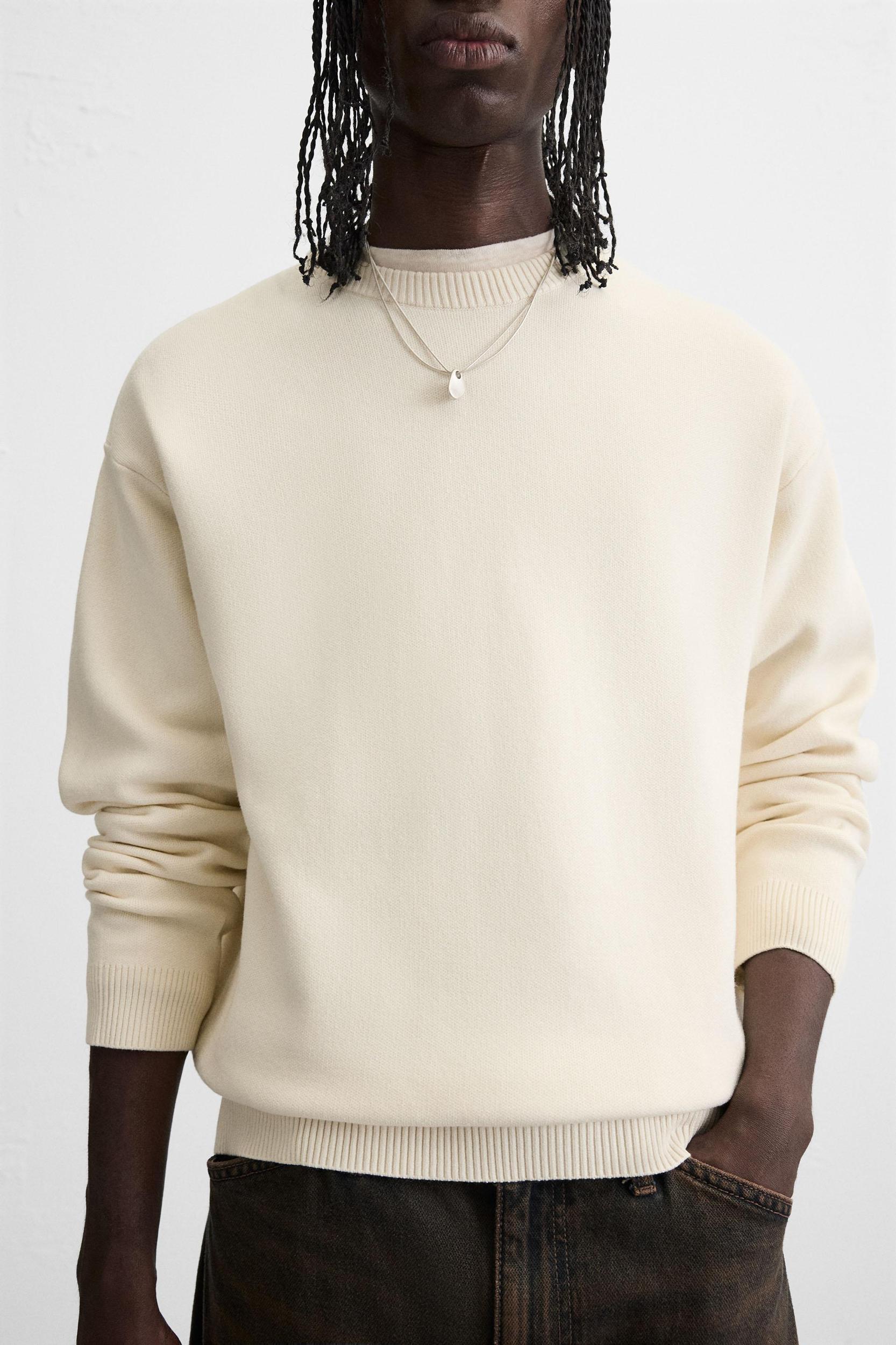 SOFT TEXTURED KNIT SWEATER Product Image