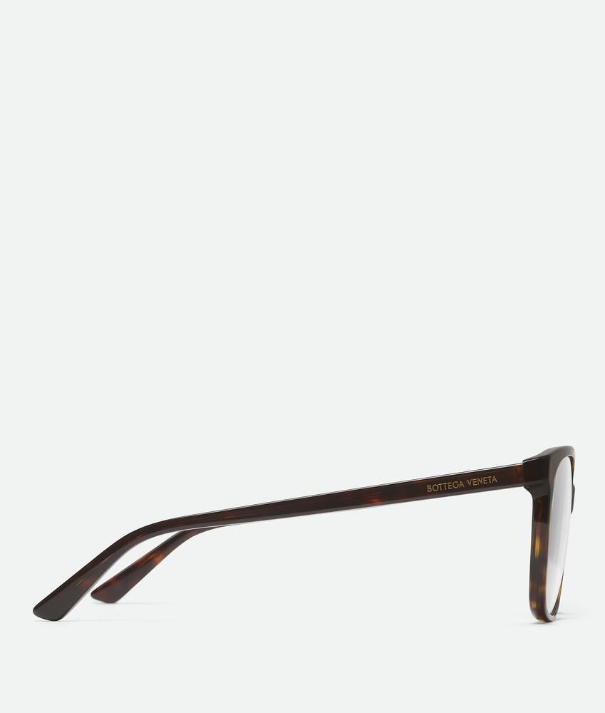 Classic Square Eyeglasses in Havana/transparent Product Image