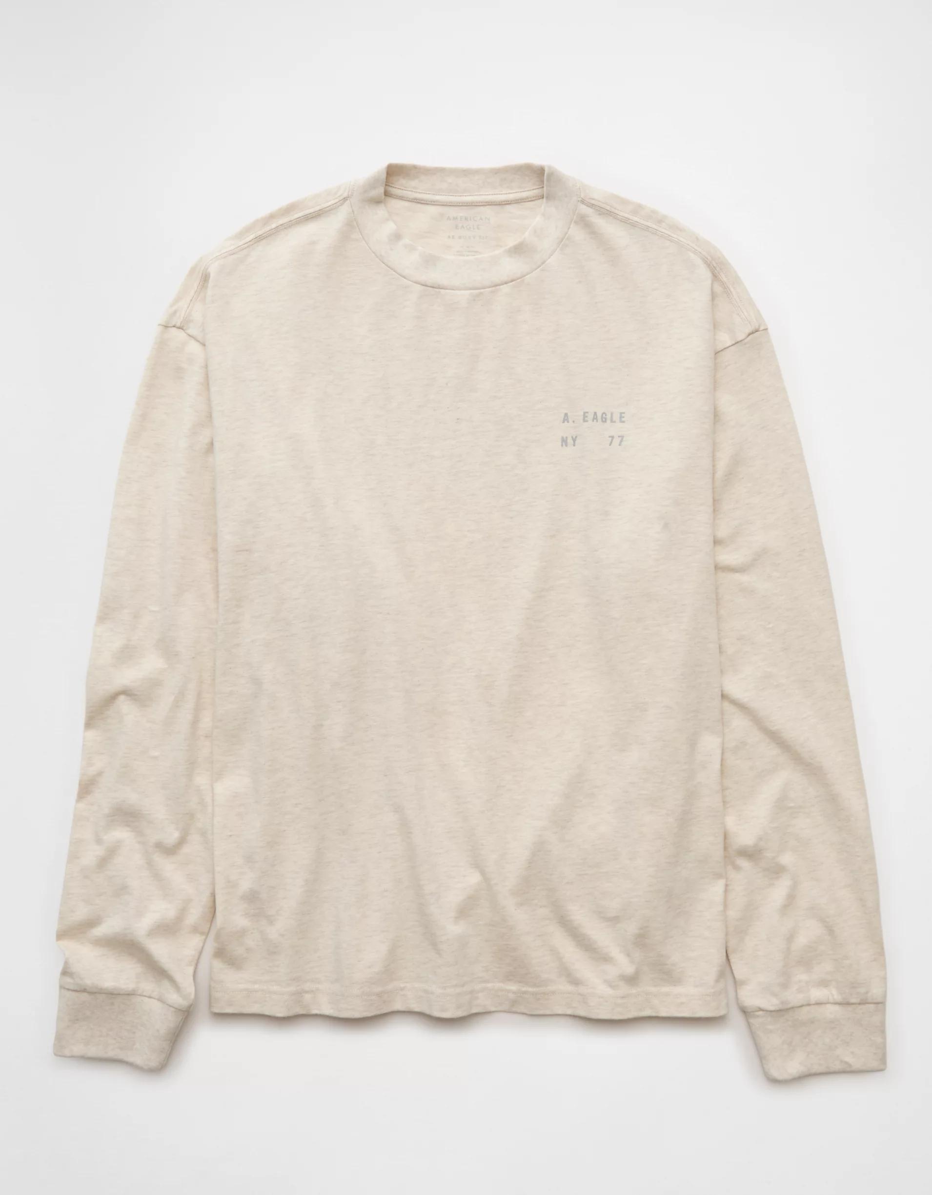 AE Boxy Long Sleeve Destination Graphic T-Shirt Product Image