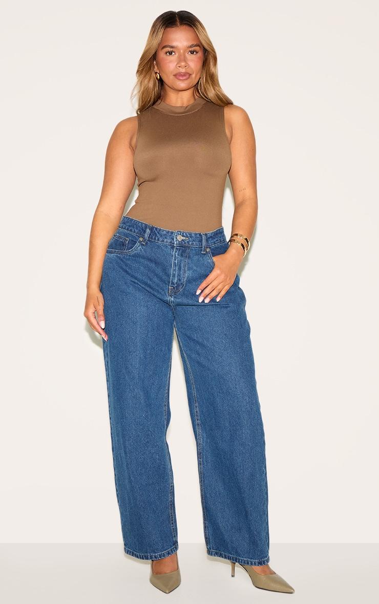 Shape Mushroom Sculpted High Neck Bodysuit Product Image