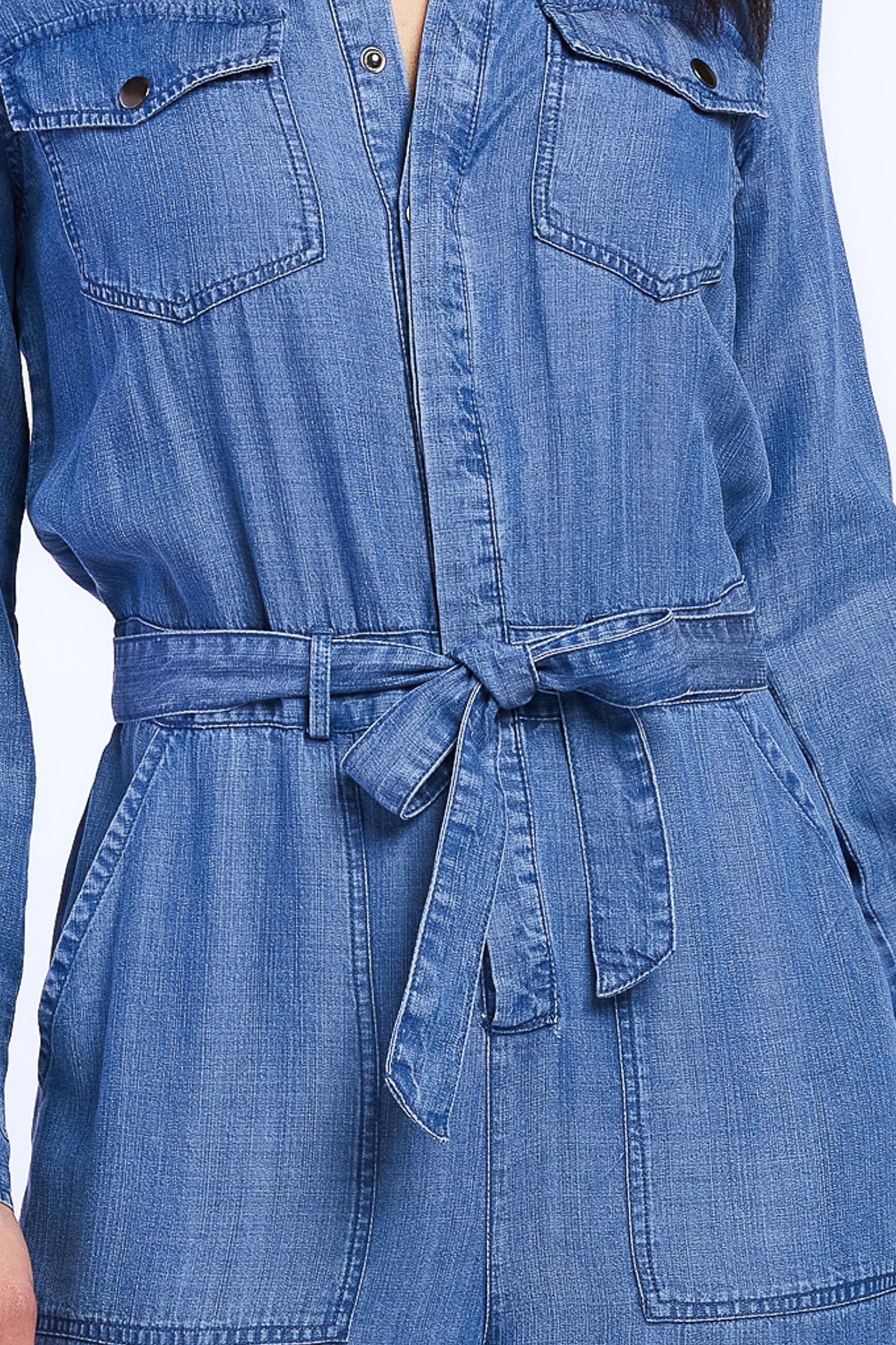 Justice Rolled Tab Sleeve Button Down Midi Dress Flap Chest Pocket Product Image