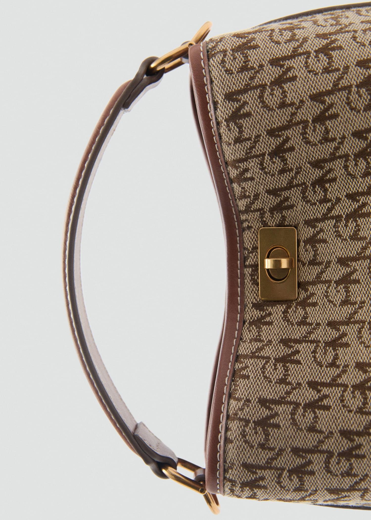 Mini shopper bag with printed logo - Women | MANGO USA Product Image