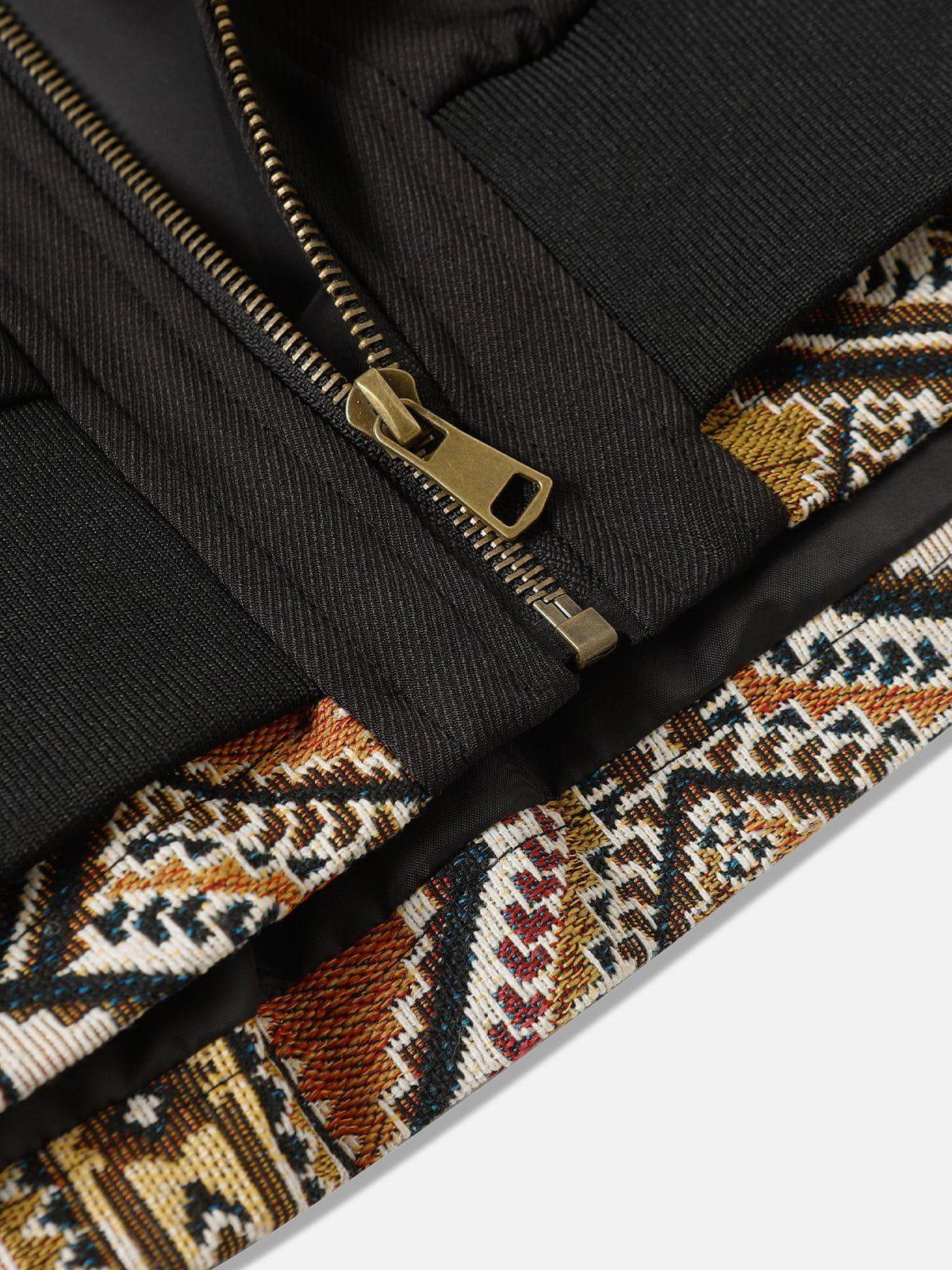 Aelfric Eden Fair Isle Patchwork Zip Up Hoodie Product Image